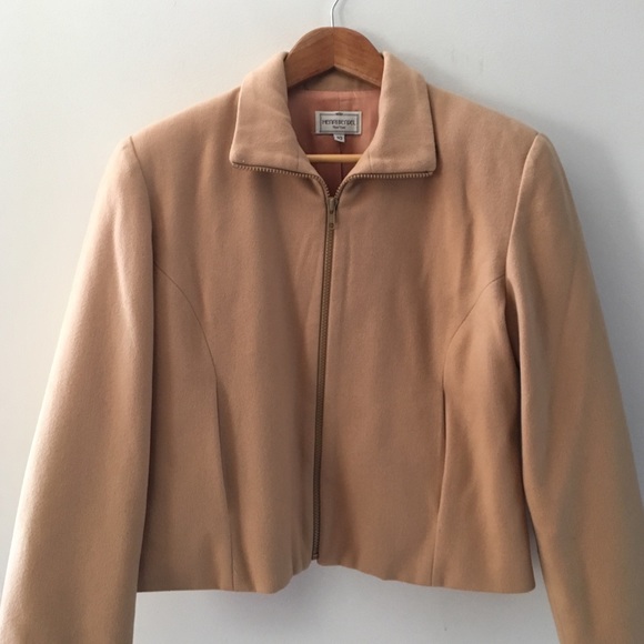 Vintage HENRI BENDEL camel wool zip front jacket - Picture 8 of 8